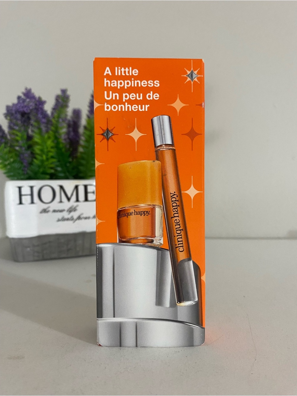 Clinique A Little Happiness Gift Set- Clinique Happy Perfume Spray 10ML + 4ML